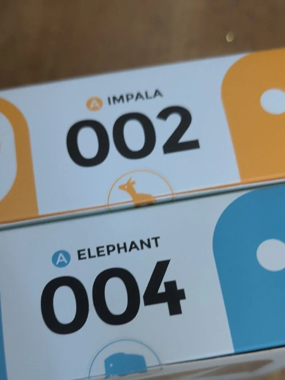 Halftoys Elephant & Impala Magnetic Animal Puzzle Sets